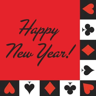 Card Night Happy New Year Lunch Napkins
