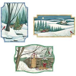 White Christmas Cutout Set