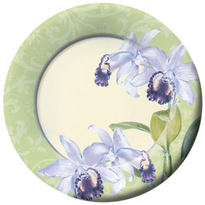 Orchid Botanical 11-inch Paper Plates