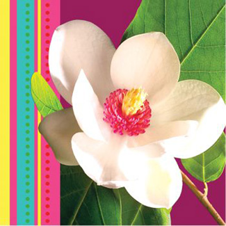 Island Flowers 3-Ply Beverage Napkins