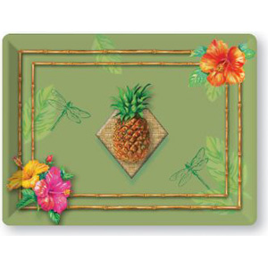 Tahiti Tropics Plastic Serving Tray