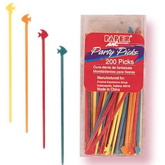 Fish Picks, Assorted Colors