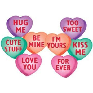 Candy Hearts Cutouts