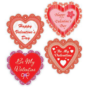 Happy Valentine Lace Cutouts