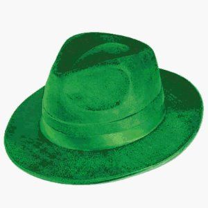 Green Velvet/Felt Fedora