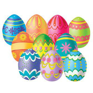 Mini Easter Egg Cutouts