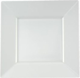 Squares 10-3/4-inch Plastic Plates, White