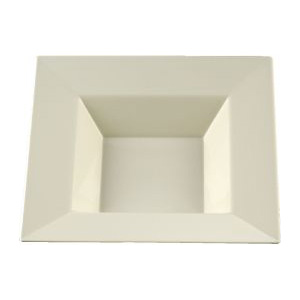 Squares 12 oz Plastic Soup Bowls, Ivory
