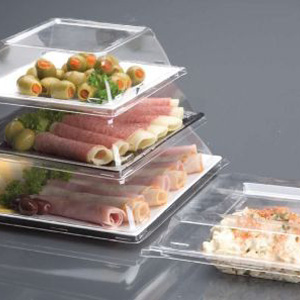 Square Lids for Squares 6-1/2-inch Plates