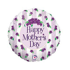 Mother's Day Violets Foil Balloon