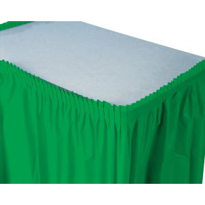 Table Skirting, 13' Green