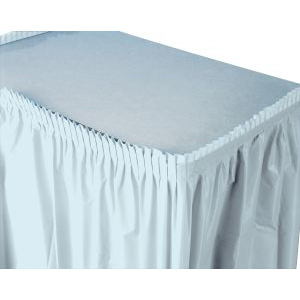 Table Skirting, 13' Pastel Blue