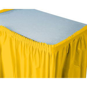 Table Skirting, 13' School Bus Yellow