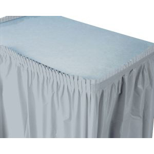 Table Skirting, 13' Silver