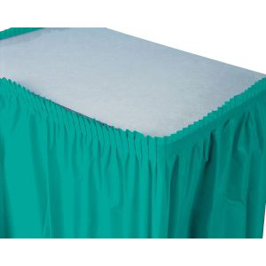 Table Skirting, 13' Teal