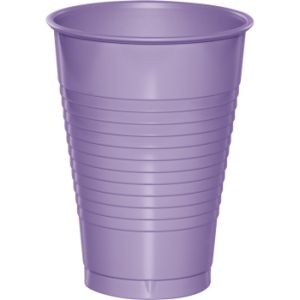 Premium 12 oz Plastic Cups, Lavender