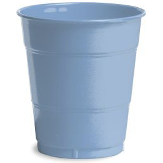Premium 12 oz Plastic Cups, Periwinkle