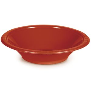 Premium 12 oz Plastic Bowls, Brick
