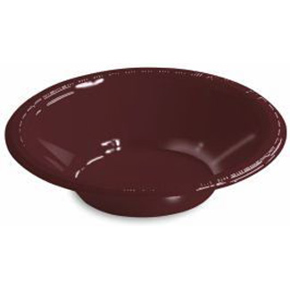 Premium 12 oz Plastic Bowls, Brown