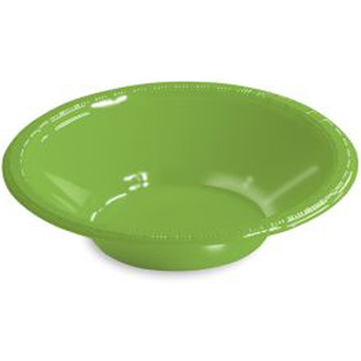 Premium 12 oz Plastic Bowls, Fresh Lime