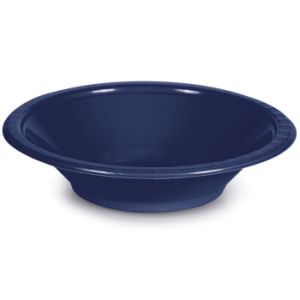 Premium 12 oz Plastic Bowls, Navy Blue