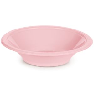 Premium 12 oz Plastic Bowls, Pink