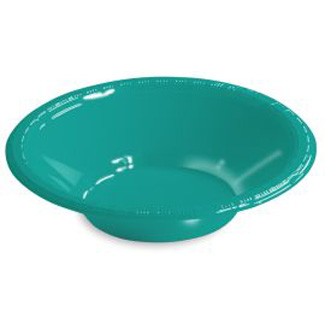 Premium 12 oz Plastic Bowls, Teal