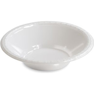 Premium 12 oz Plastic Bowls, White