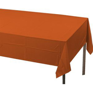 Plastic Banquet Table Cover, Terra Cotta