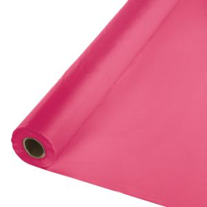 Plastic Table Cover 100-foot Roll, Hot Magenta