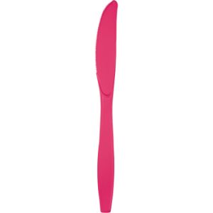 Heavy Duty Plastic Knives, Hot Magenta