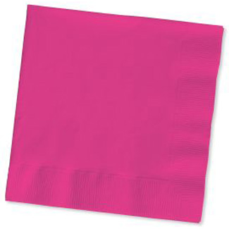 Beverage Napkins, Hot Magenta
