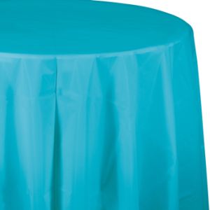 Round Table Cover, Bermuda Blue