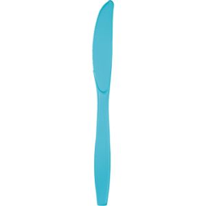Heavy Duty Plastic Knives, Bermuda Blue