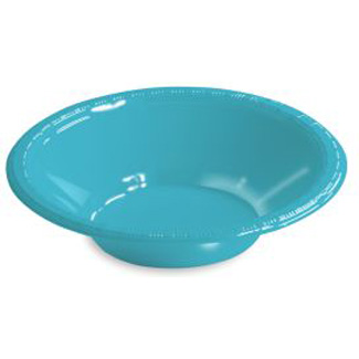 Premium 12 oz Plastic Bowls, Bermuda Blue