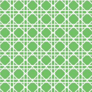 Coordinate Cane Print 3-Ply Beverage Napkins, Citrus Green