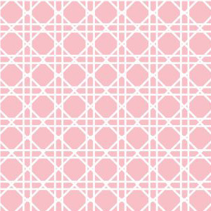Coordinate Cane Print 3-Ply Beverage Napkins, Pink