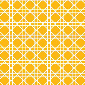 Coordinate Cane Print 3Ply Beverage Napkins Schoolbus Yellow