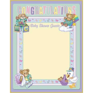 Cuddle Time Partygraph Sign-In Sheet