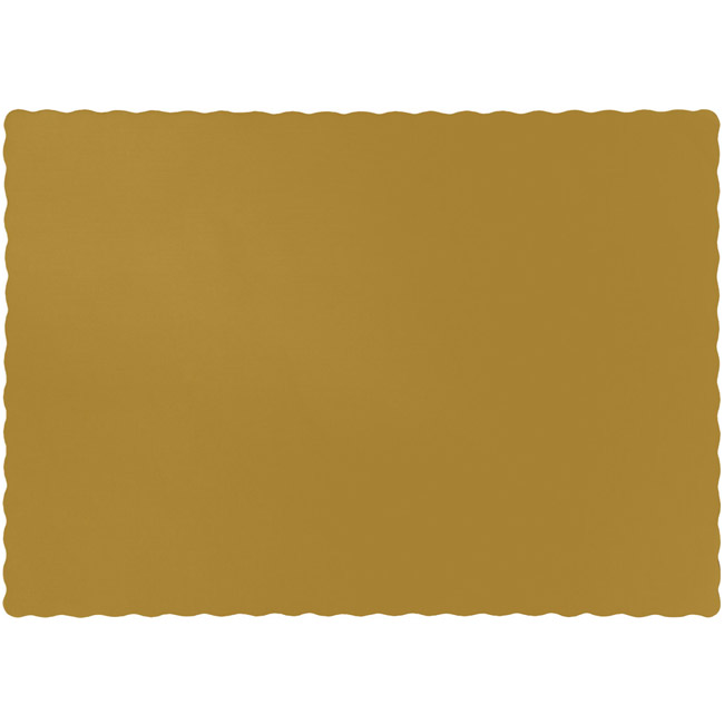 Gold Paper Placemats Gold Paper and Plastic Dinnerware