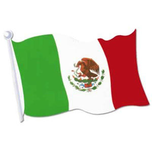 Mexican Flag Cutout
