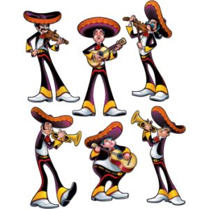 Fiesta Cutouts 6 Piece Band