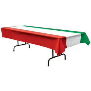 Red, White and Green Tablecover