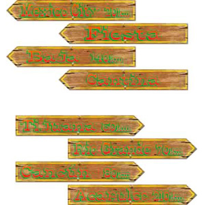 Mexican Sign Cutouts