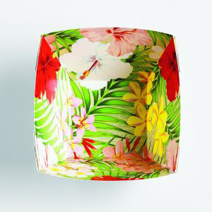 Floral Chick Paper Snack Bowls, Small
