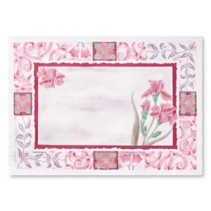 Maroon Floral Placemats