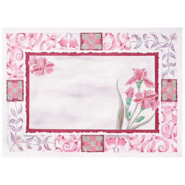 Maroon Floral Placemats Printed Paper Placemats