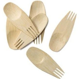 Verneerware Natural Bamboo Bulk Sporks