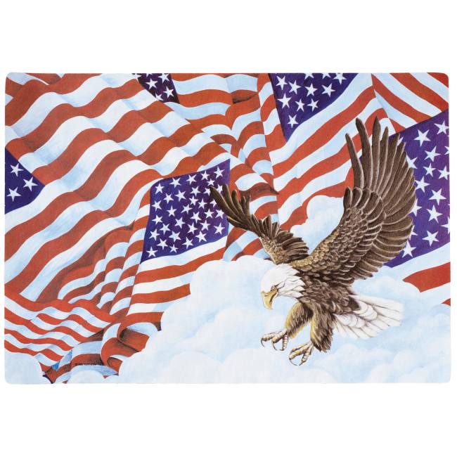 Patriotic Flags Placemats Printed Paper Placemats
