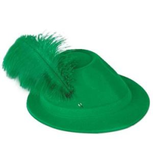 Green Velour Alpine Hat